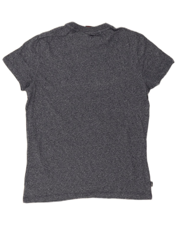 T-shirt męski Superdry, mały, bawełniany w granatowe plamki