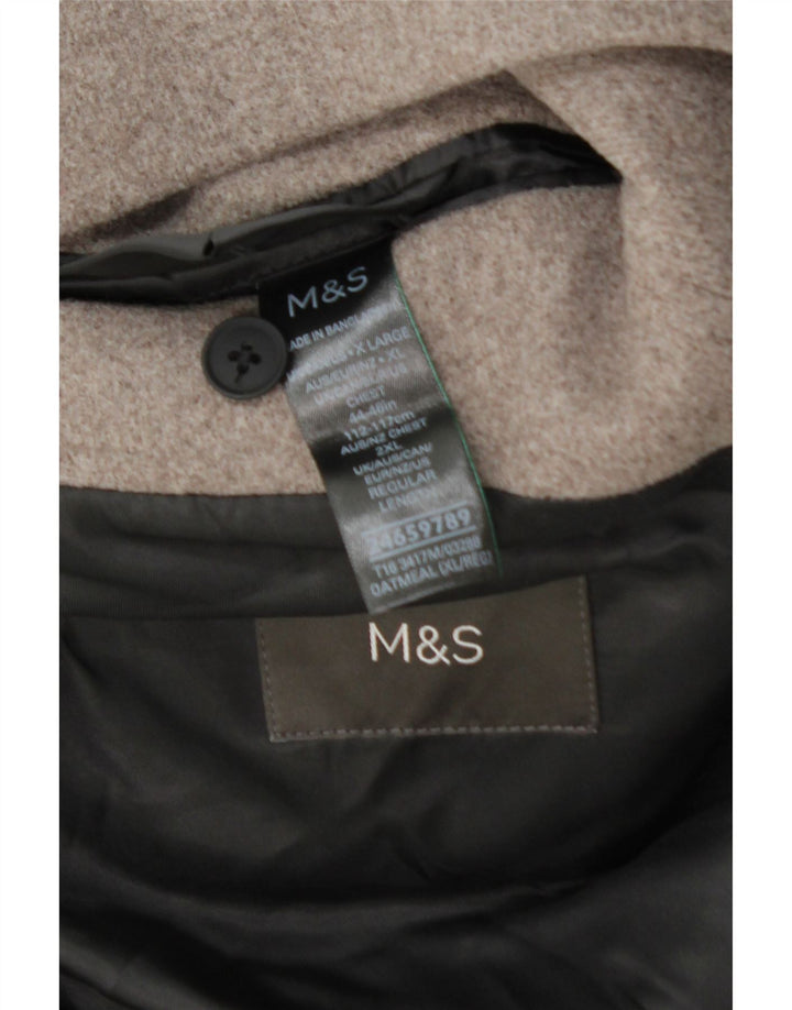 Marks & Spencer Płaszcz męski UK 42 XL, brązowy, poliester