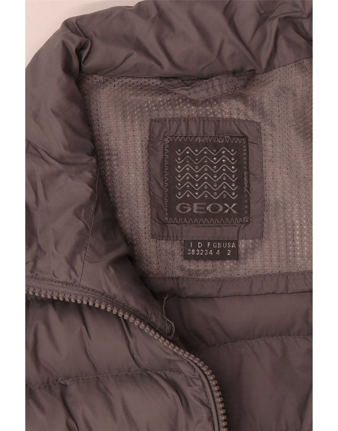 Damska kurtka oversize Geox UK 4 XS, szary poliester