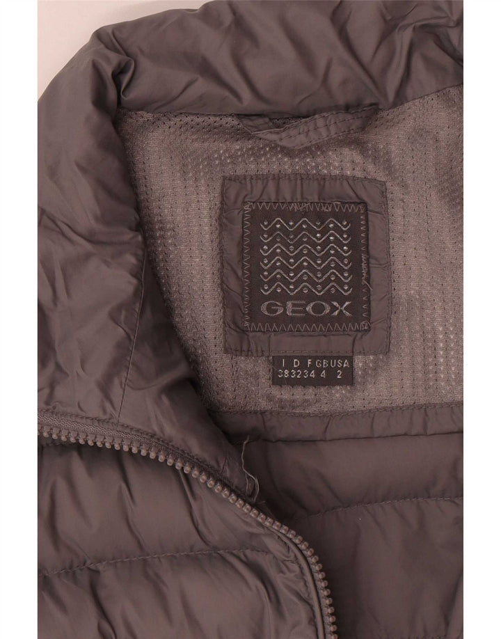 Damska kurtka oversize Geox UK 4 XS, szary poliester