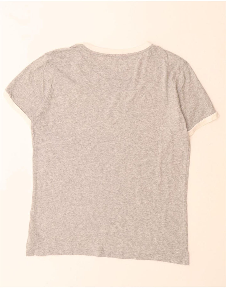 Męski T-shirt TOMMY HILFIGER z grafiką, mały, szary, bawełniany w bloki kolorów