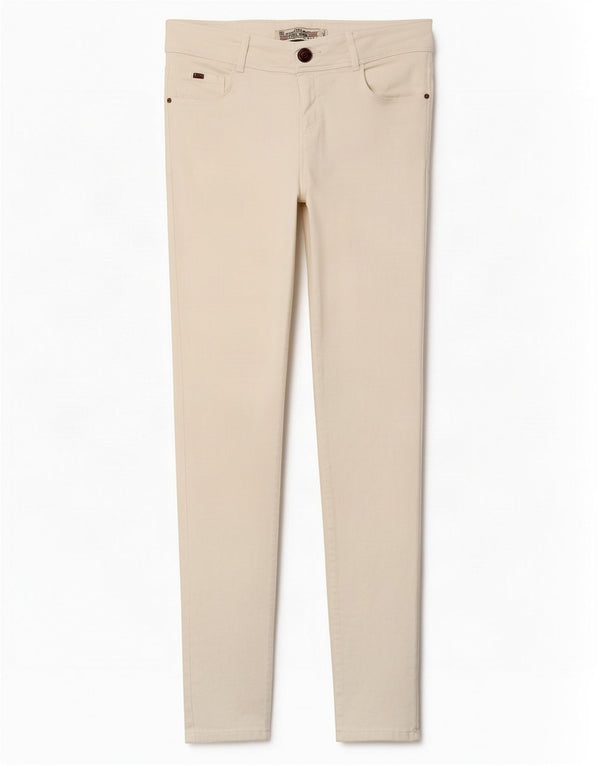 Damskie jeansy Zara Trafaluc Skinny EU 40 Medium W30 L32 Białe