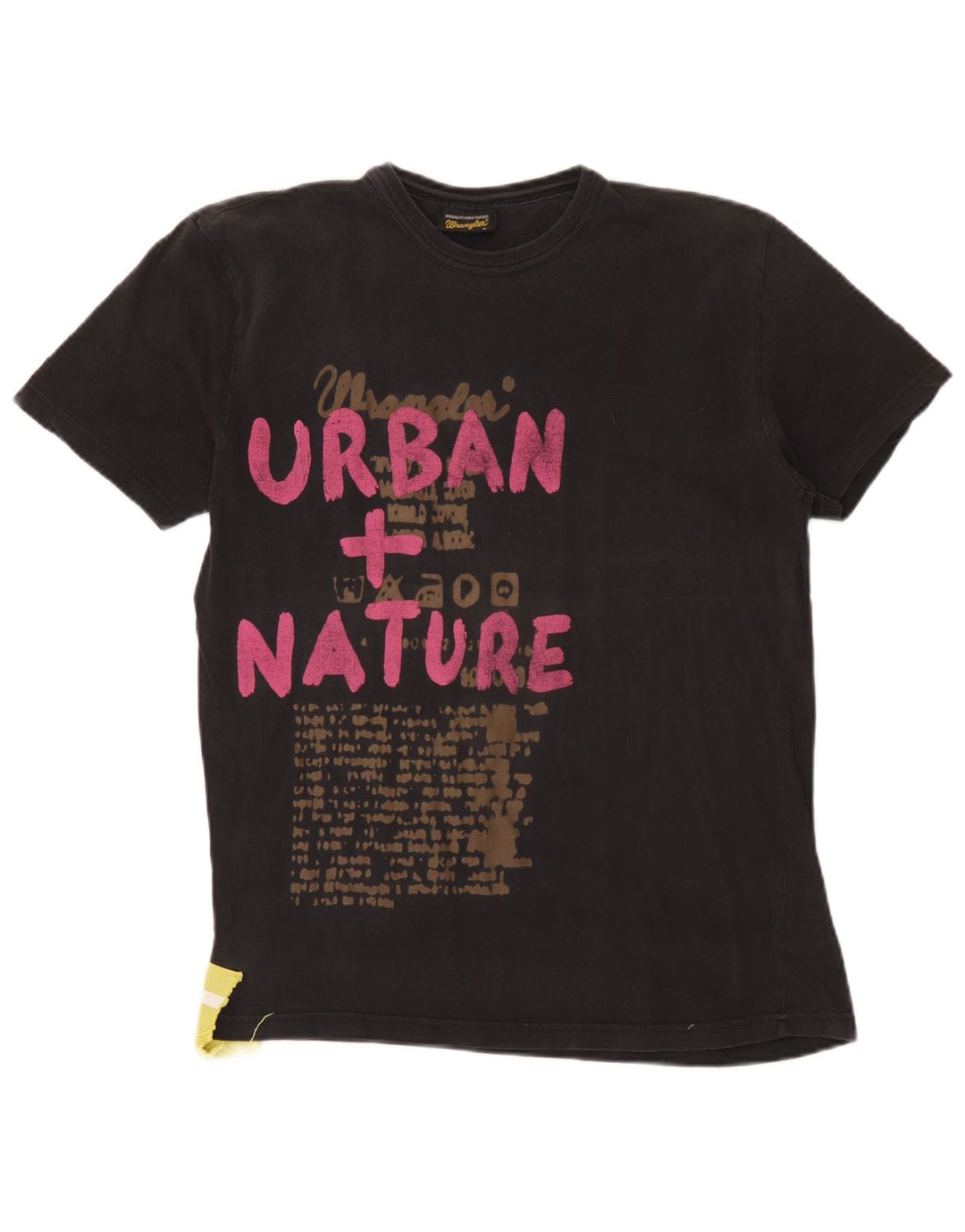 Męski T-shirt z grafiką Wrangler, duży, czarny, bawełniany