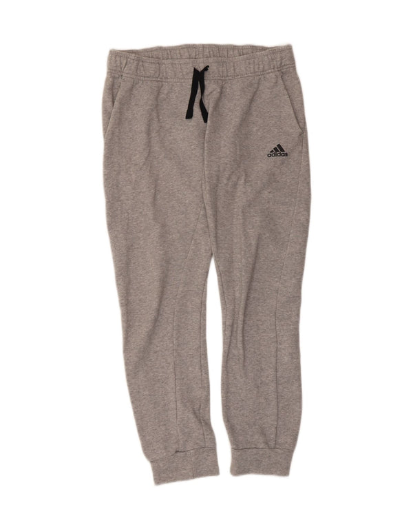 Damskie spodnie dresowe Adidas Joggers UK 12/14 Średnioszare bawełniane