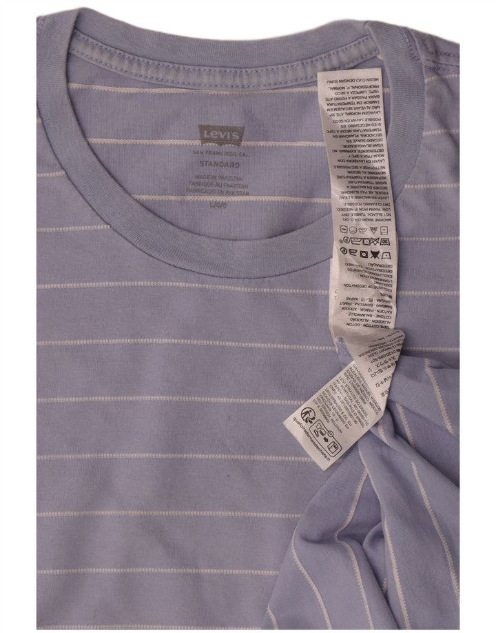 Męski standardowy t-shirt Levi's, duży, bawełniany w niebieskie paski