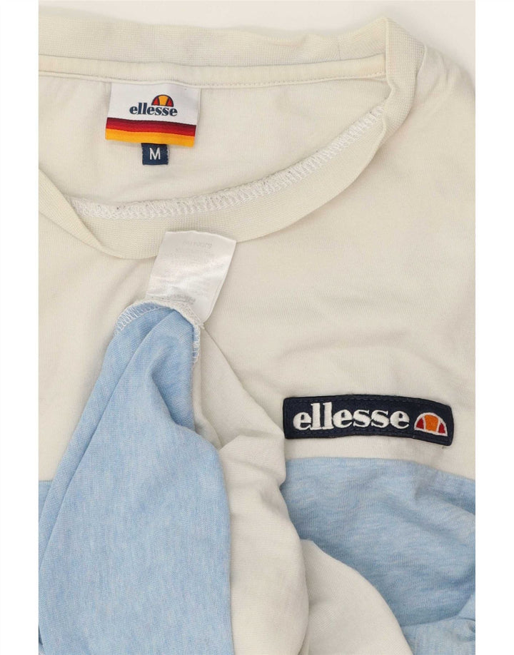 T-shirt męski Ellesse, bawełniany, średniej wielkości, w kolorze białym