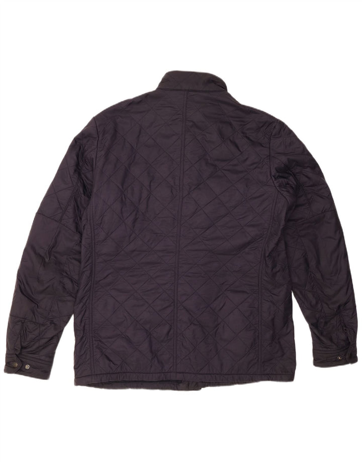 Męska pikowana kurtka BARBOUR UK 42 XL, granatowa, poliamid
