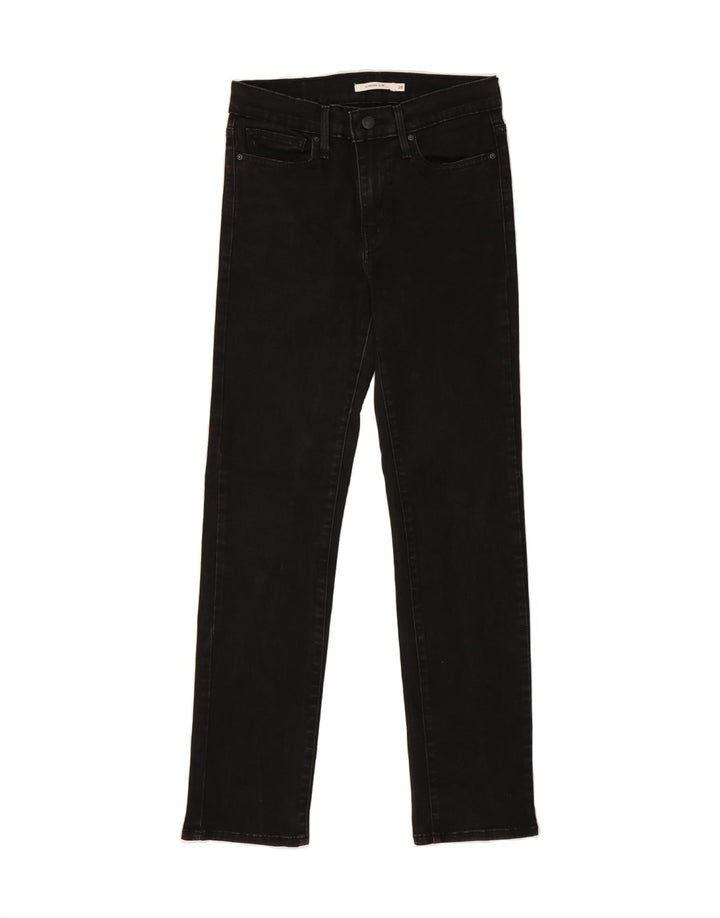 LEVI'S Womens Slimming Slim Jeans W28 L30  Black Cotton Vintage Levi's and Second-Hand Levi's from Messina Hembry 