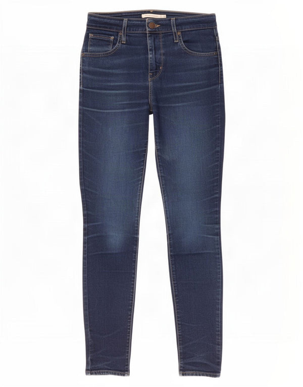 Levi's Womens 721 High Rise Skinny Jeans W26 L28 Navy Blue Cotton