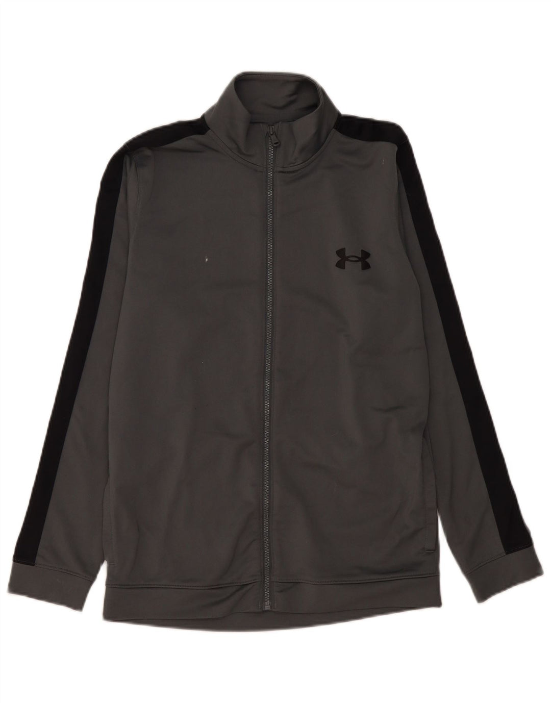 Męska kurtka dresowa Under Armour z poliestru w kolorze średnioszarym