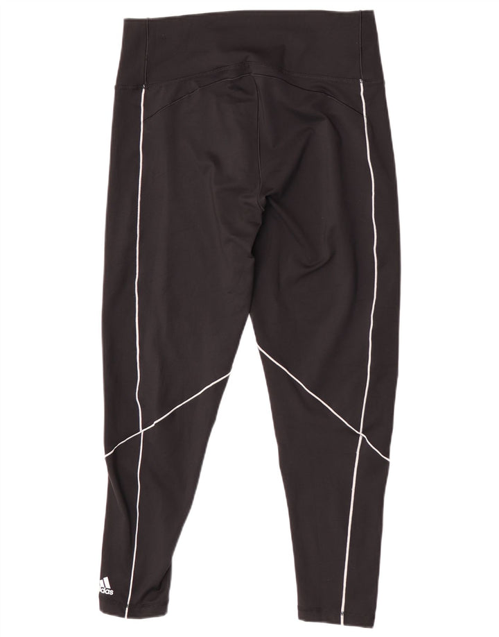 Legginsy damskie Adidas UK 20/22 XL, czarny poliester
