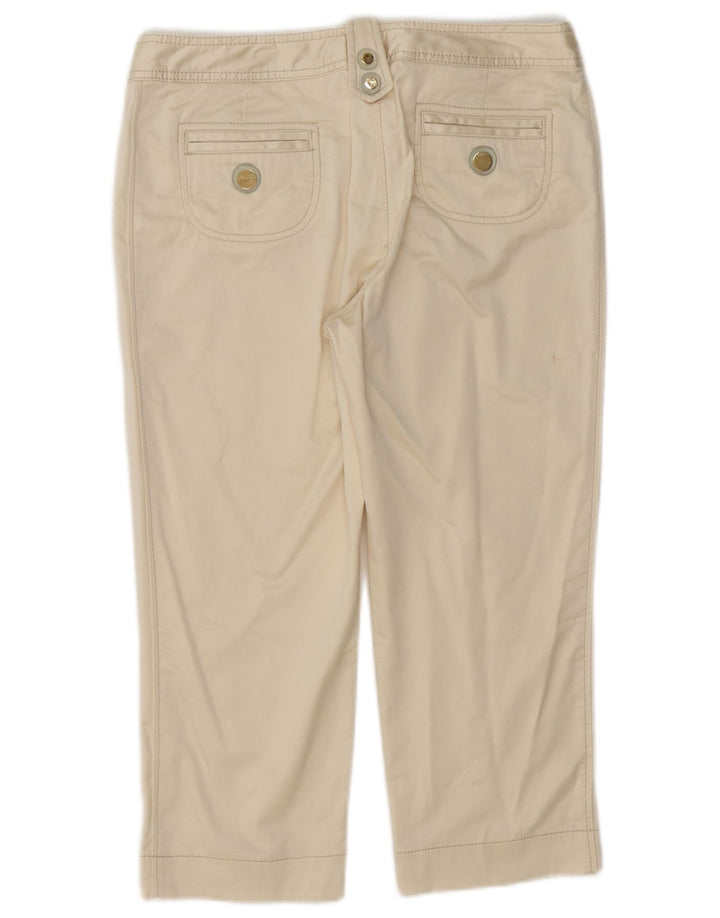 Damskie spodnie Capri Fay IT 44 Medium W30 L20 Złamana biała bawełna
