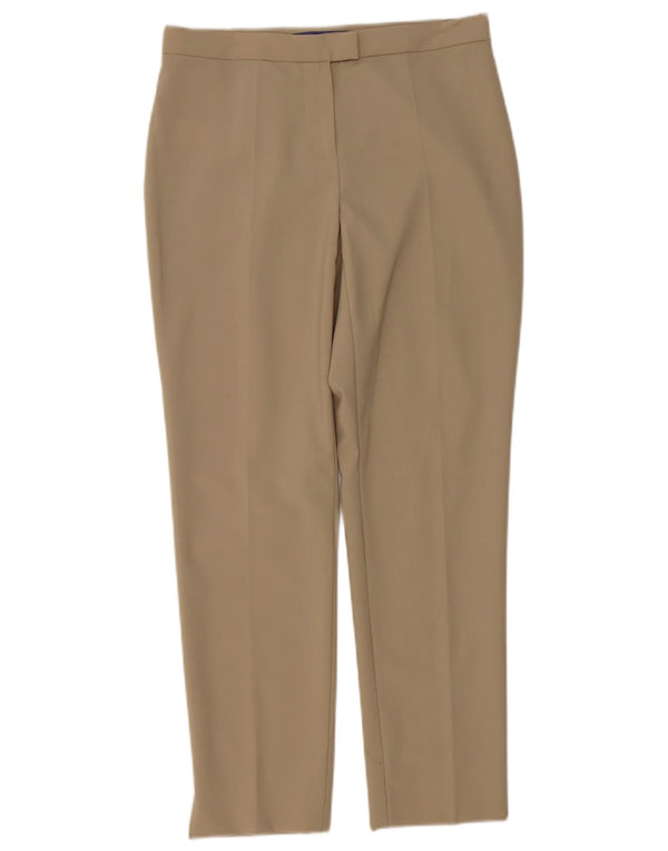 Damskie proste spodnie garniturowe Les Copains EU 40 Medium W30 L27 Beżowe