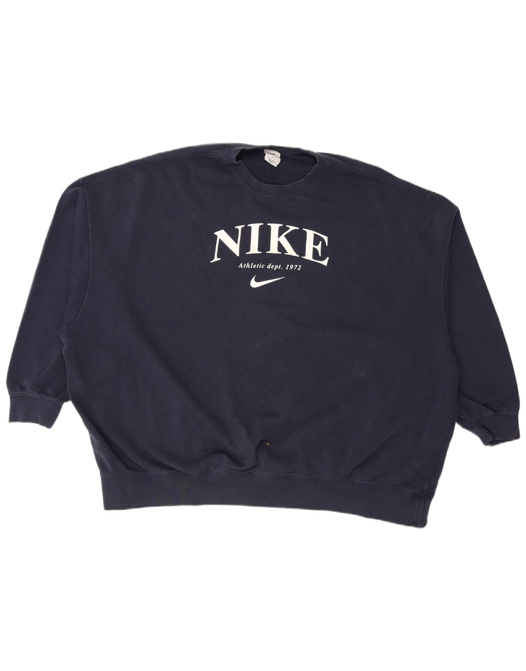 Damski sweter oversize z grafiką NIKE UK 16, duży, granatowy