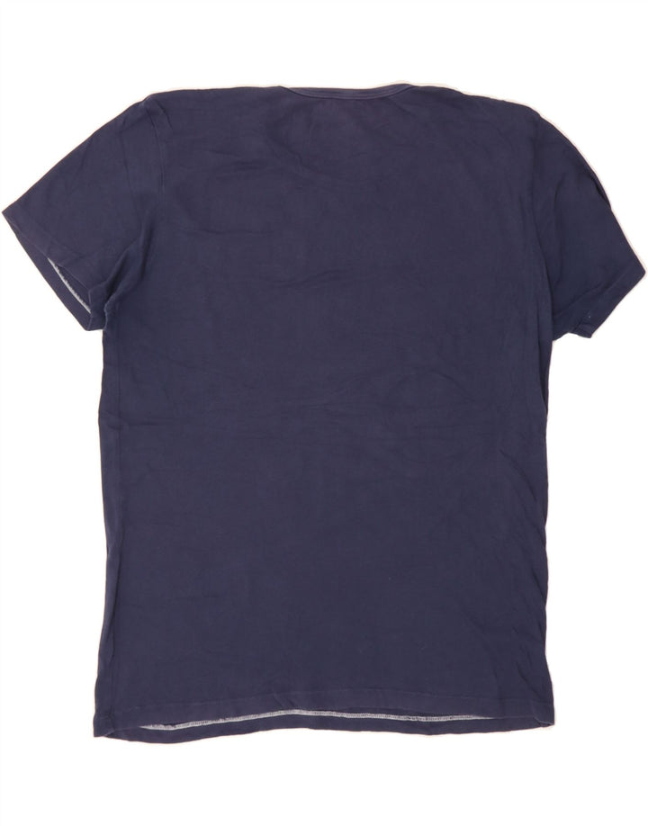 JACK & JONES Mens Graphic T-Shirt Top Large Navy Blue Vintage Jack & Jones and Second-Hand Jack & Jones from Messina Hembry 