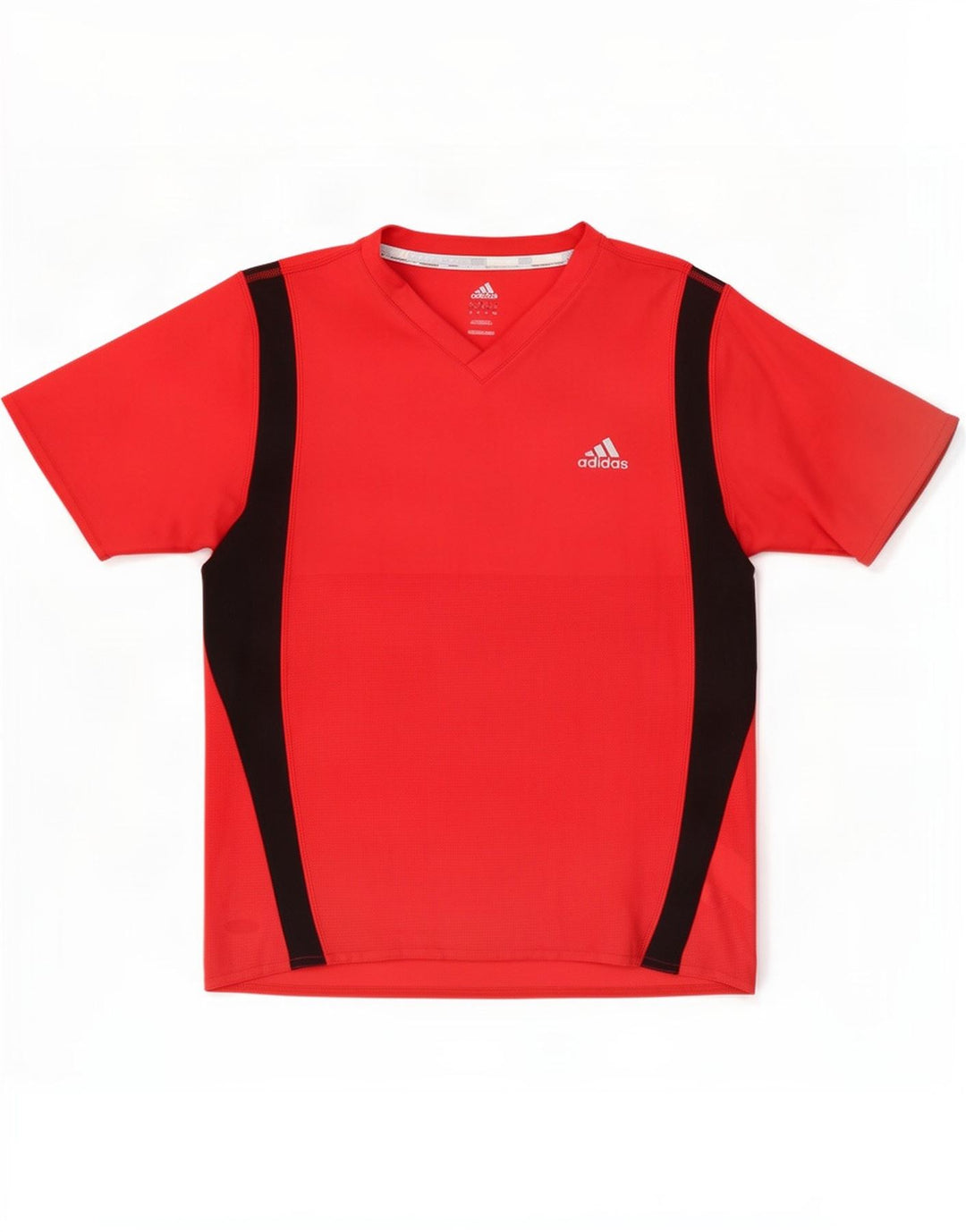 Adidas Męska koszulka Top Medium Red Colorblock Poliester
