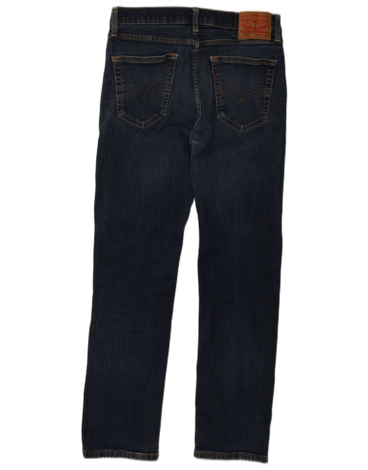 Męskie dżinsy Levi's 514, proste, rozmiar 33W33 L32, niebieska bawełna