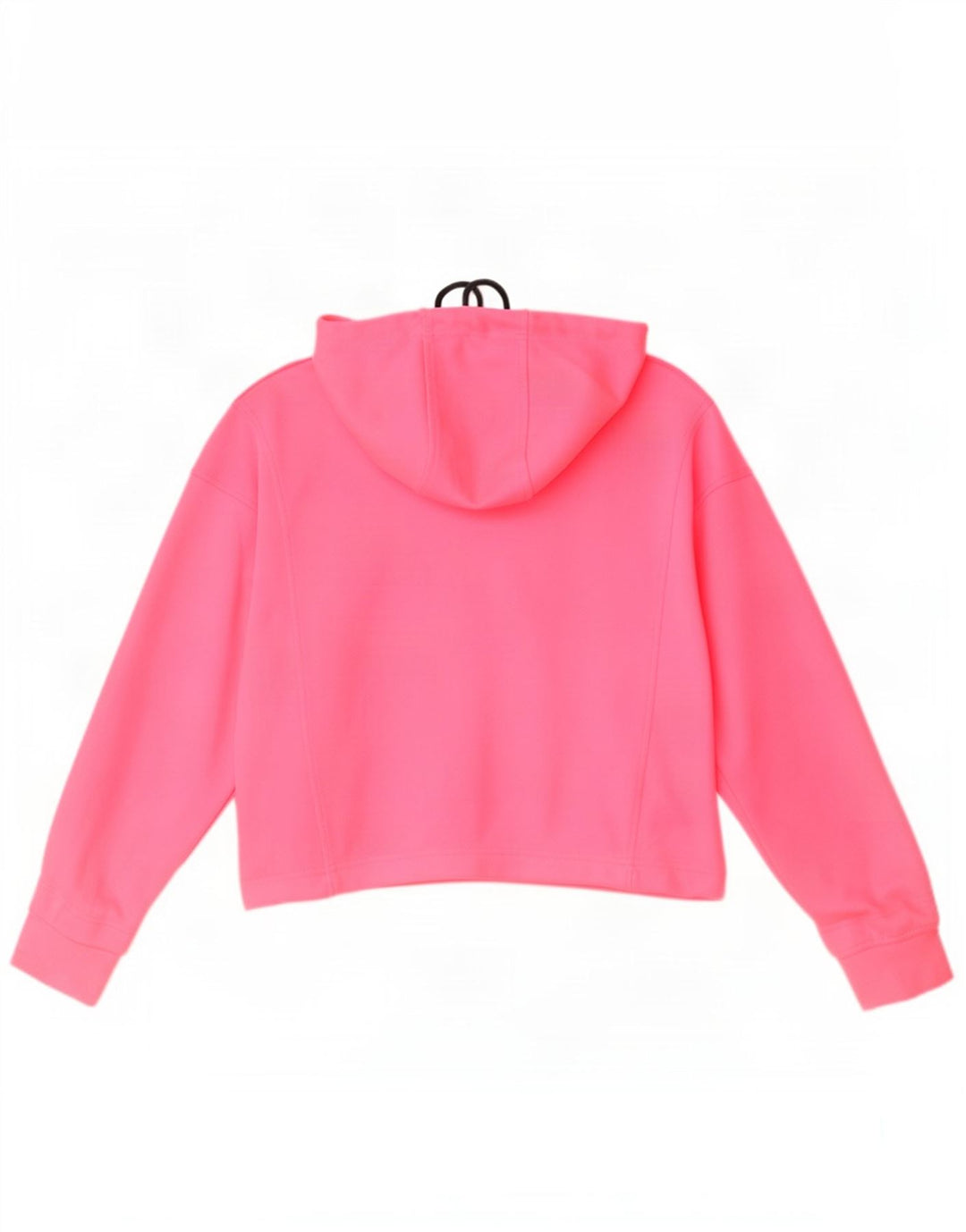 Damski sweter Zara Crop Oversize z kapturem i zamkiem błyskawicznym UK 14 Średni różowy poliester