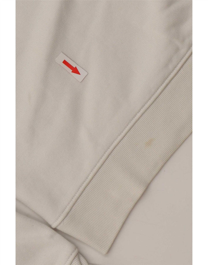 Damski sweter oversize Levi's z grafiką UK 10, mały, biały, bawełniany