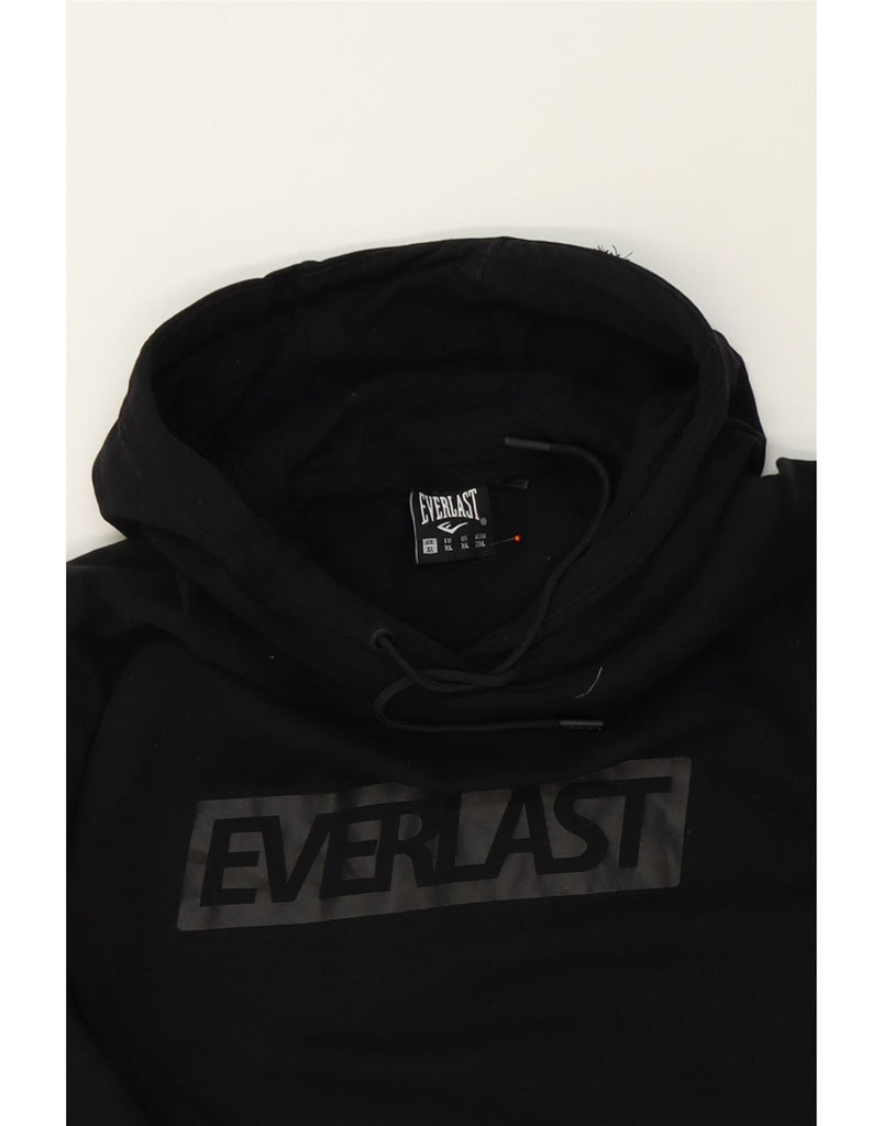 EVERLAST Womens Oversized Graphic Hoodie Jumper UK 18 XL Black Cotton Vintage Everlast and Second-Hand Everlast from Messina Hembry 