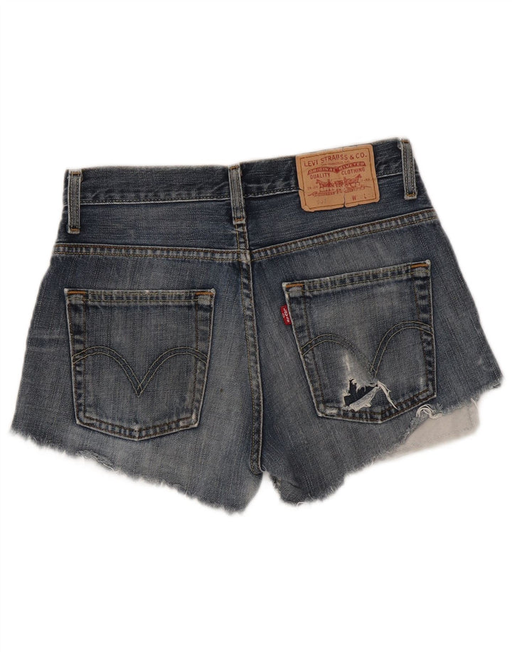 Damskie spodenki jeansowe Levi's 507 W29 Średnioniebieskie bawełniane