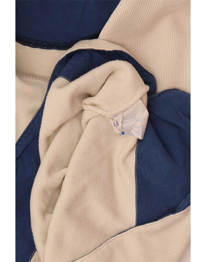 Męski top zapinany na zamek Sergio Tacchini z długim rękawem, średnio beżowy, bawełniany