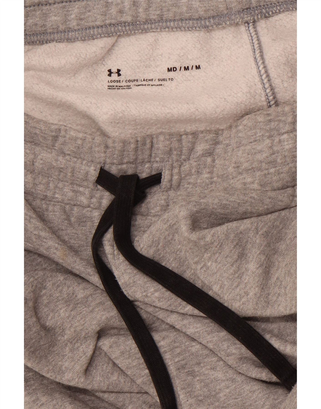 Męskie spodnie dresowe o luźnym kroju UNDER ARMOUR, średnioszare