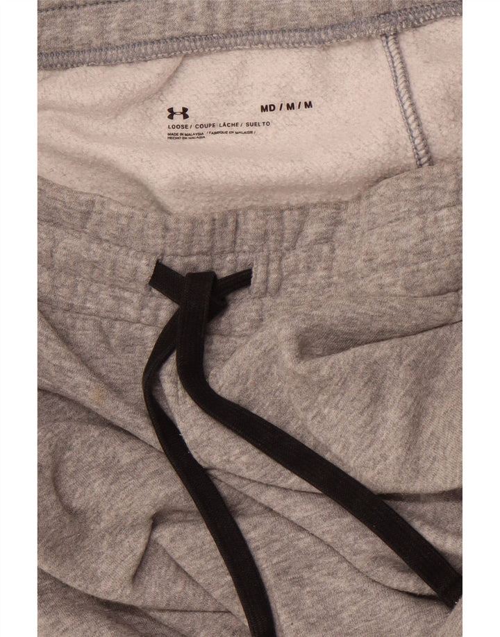 Męskie spodnie dresowe o luźnym kroju UNDER ARMOUR, średnioszare