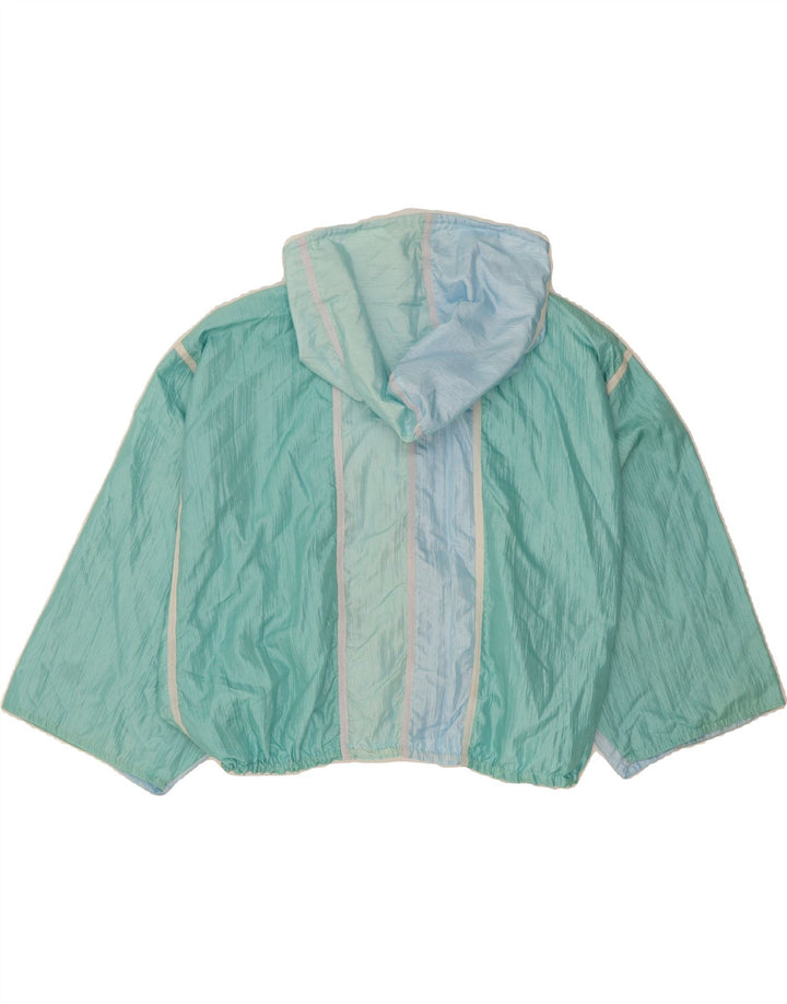 SPORTALM Womens Oversized 3/4 Sleeve Rain Jacket EU 38 Medium Turquoise Vintage Sportalm and Second-Hand Sportalm from Messina Hembry 