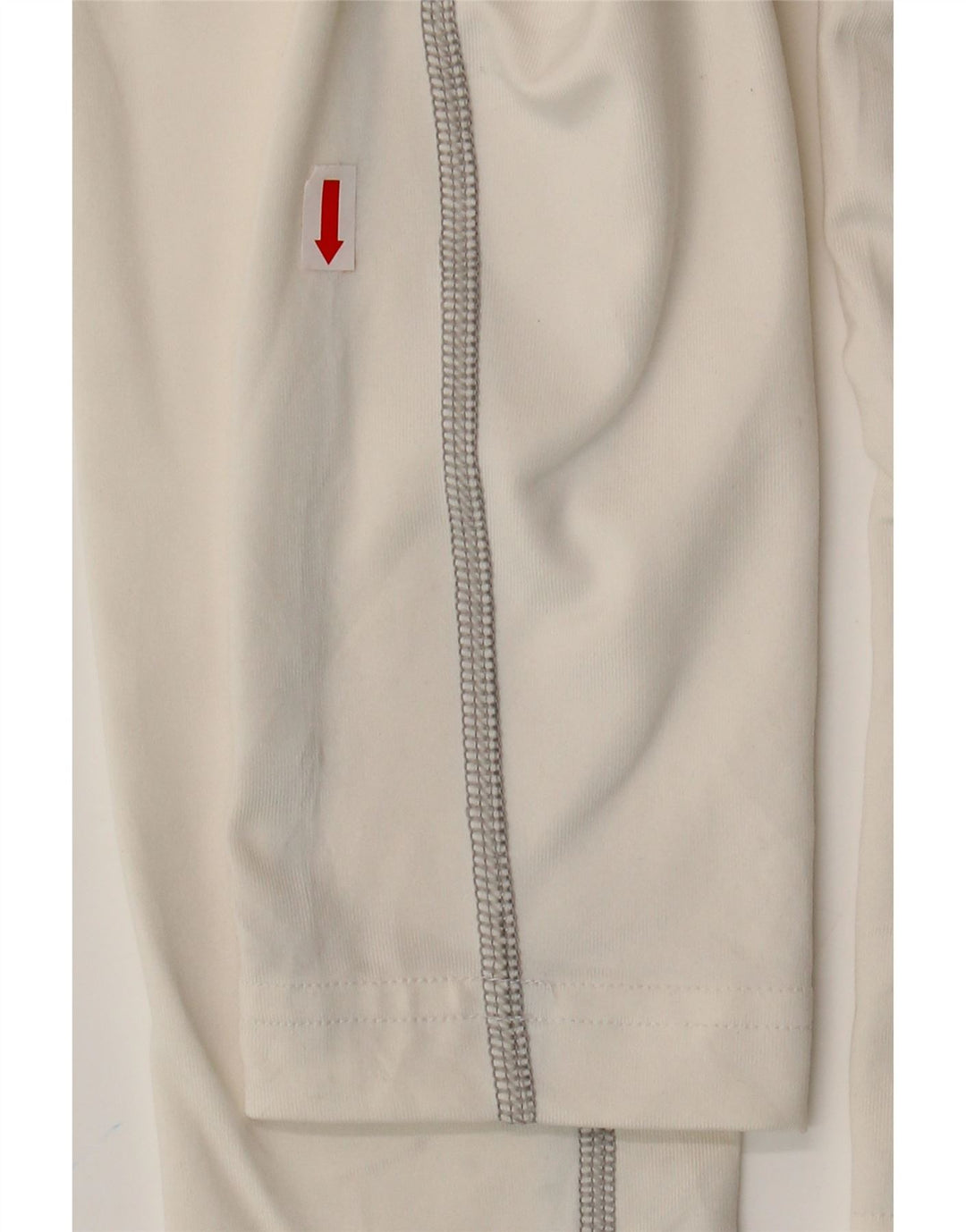 Damska koszulka NIKE Dri Fit z długim rękawem, UK 18 XL, biały poliester z blokami kolorów