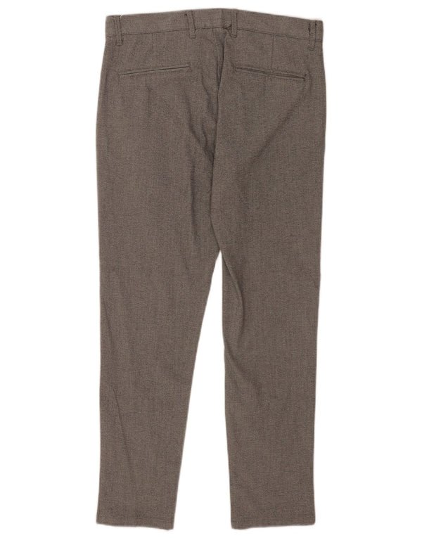 Męskie spodnie chino Zara EU 38 Small W30 L27 Szary poliester