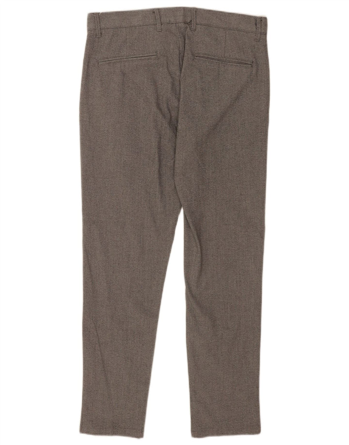 Męskie spodnie chino Zara EU 38 Small W30 L27 Szary poliester