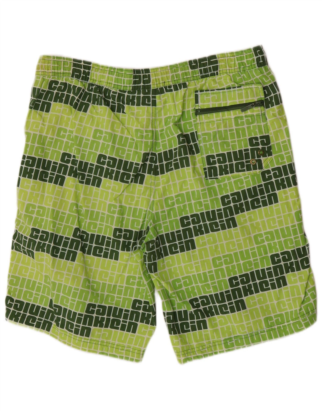 Męskie spodenki kąpielowe Calvin Klein Graphic, duże, zielone, nylonowe