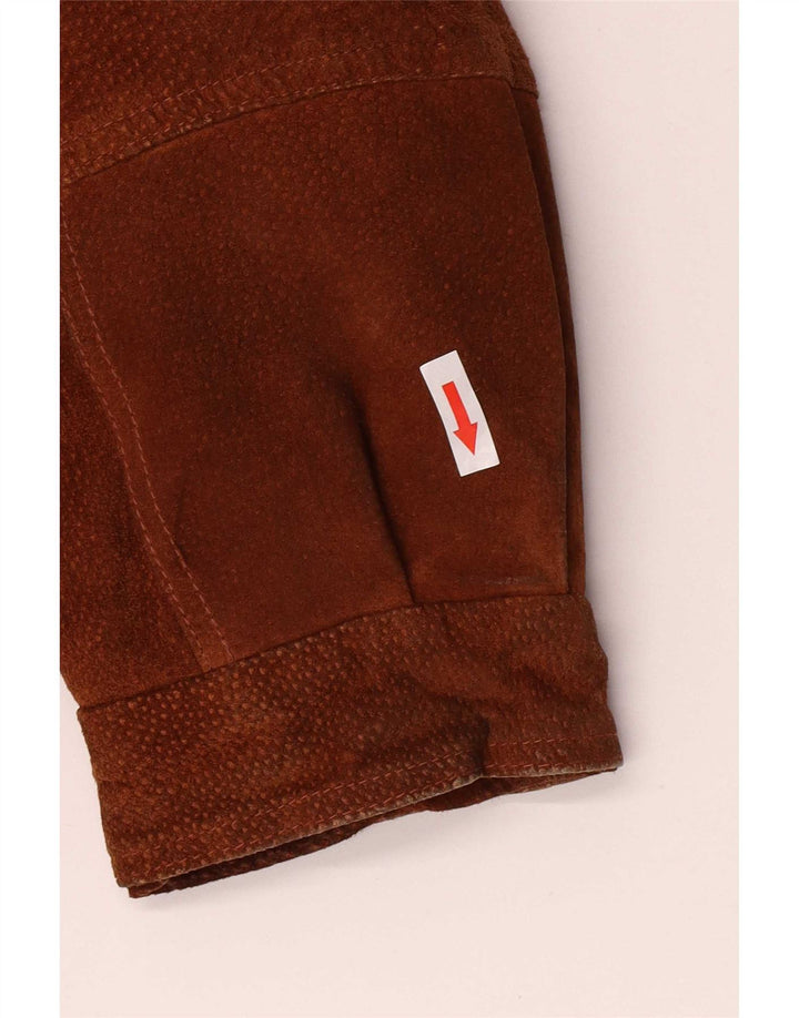 Vintage damska, oversize'owa kurtka parka z kapturem IT 46, duża brązowa
