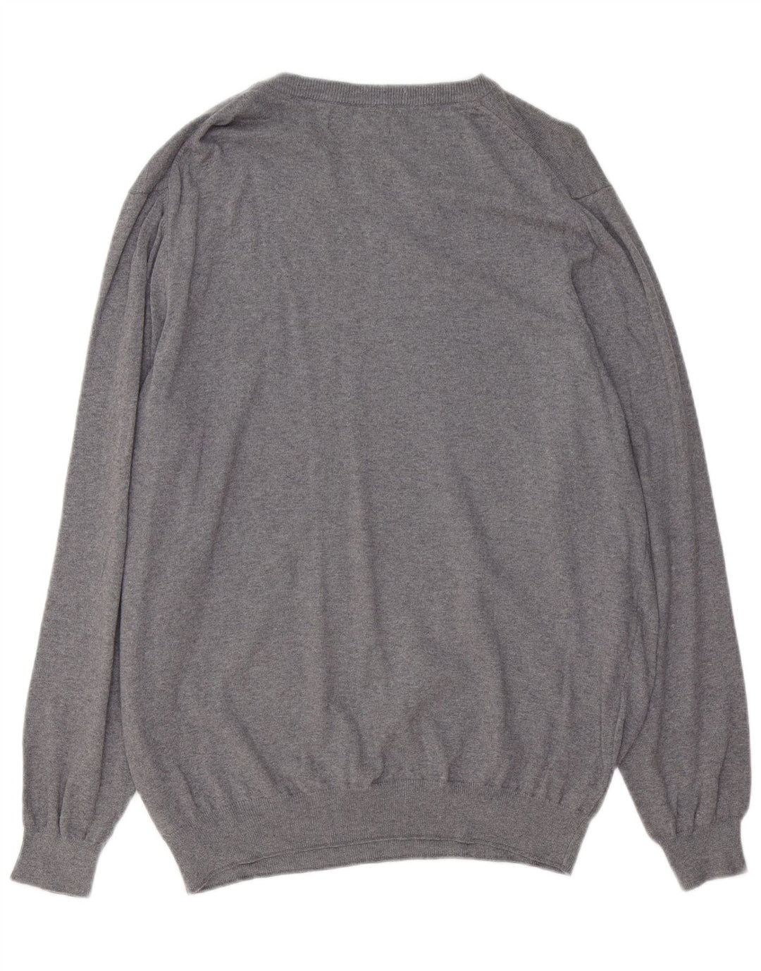 LYLE & SCOTT Mens Boat Neck Jumper Sweater 2XL Grey Cotton