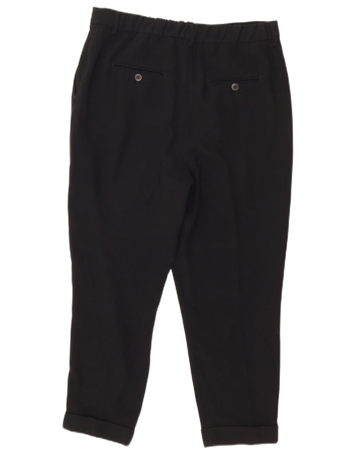 Damskie zwężane spodnie Capri Zara Medium W30 L23 Czarne