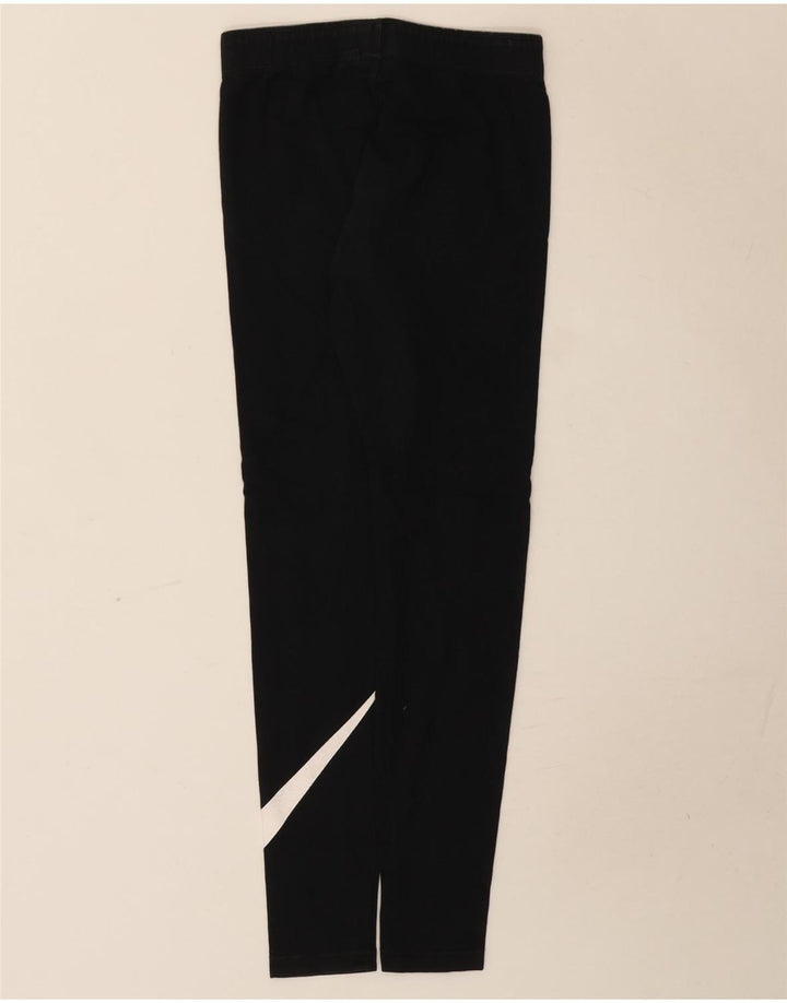 Damskie legginsy Nike Graphic UK 8, małe, czarne, bawełniane