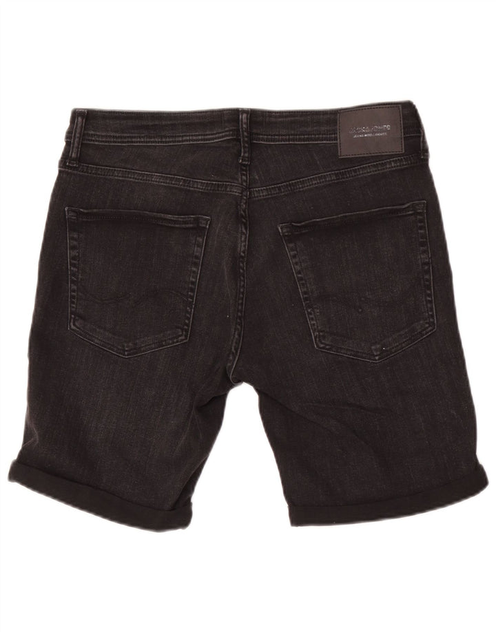 Męskie spodenki jeansowe Jack & Jones, średnie W32, czarne, bawełniane