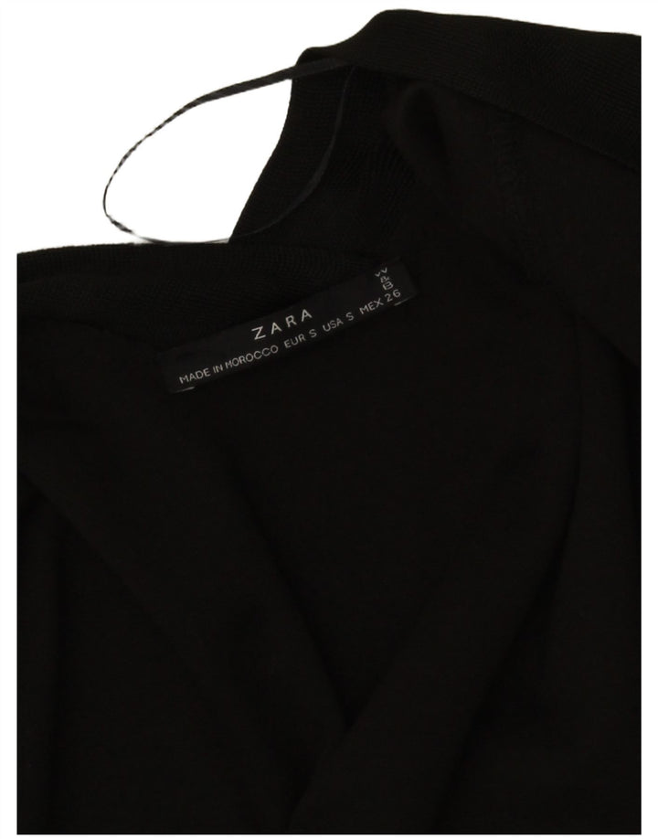 Damski kardigan z rękawem 3/4 Zara UK 8 Small Black