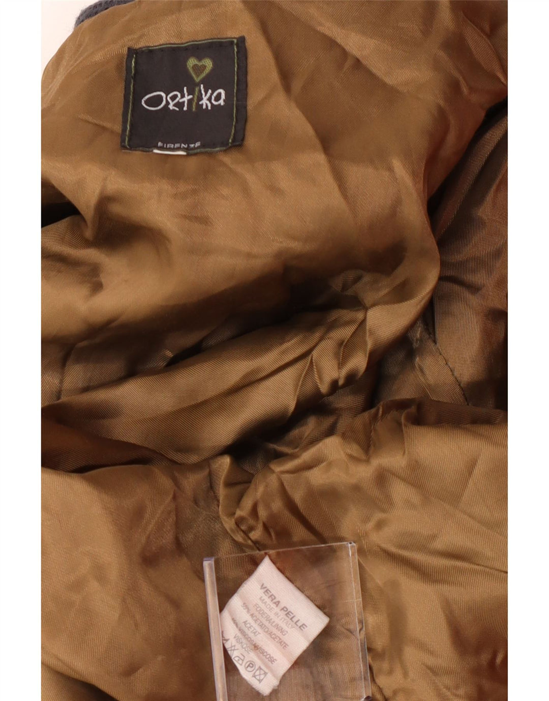 Vintage męska skórzana kurtka bomber UK 36 mała szara skóra