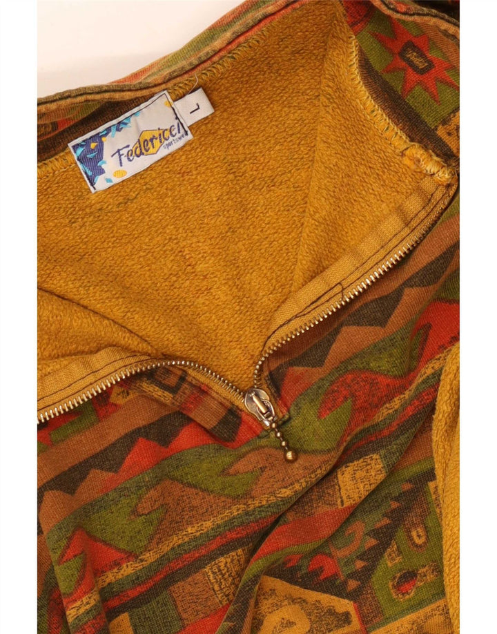 Damska bluza oversize w stylu vintage, UK 16, duża, wielobarwna