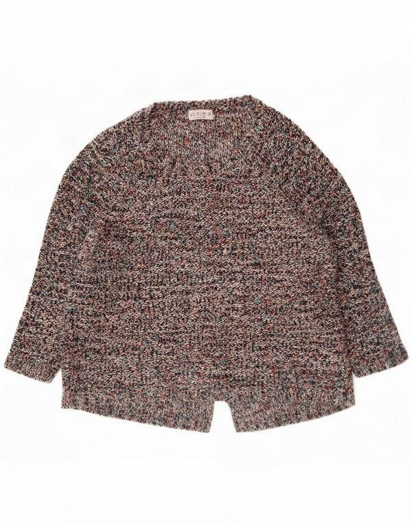 Marks & Spencer Damski sweter z dekoltem w łódkę, UK 14, duży, wielokolorowy