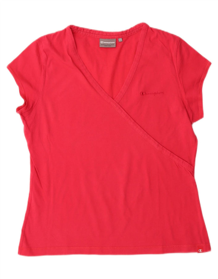 CHAMPION Womens T-Shirt Top US 18 2XL Red Cotton Vintage Champion and Second-Hand Champion from Messina Hembry 