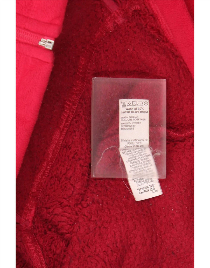 Damska kurtka polarowa Marks & Spencer UK 20 2XL, czerwona, poliester