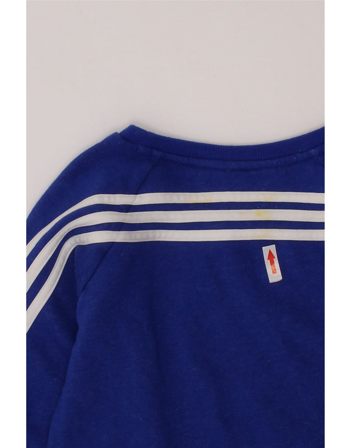 Adidas Chłopięca Bluza Sweter 3-4 Lat Niebieski Bawełna