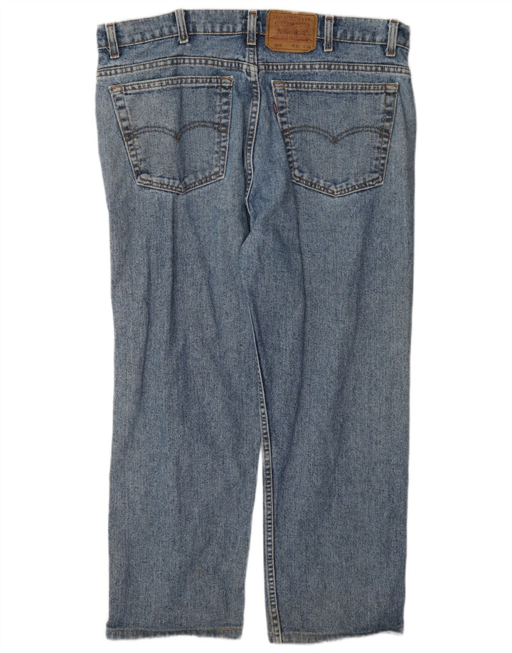 Męskie jeansy Levi's 505 Straight W40 L26 Niebieskie bawełniane