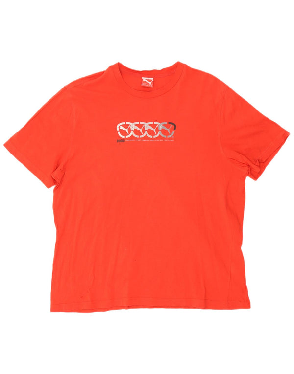 Męska koszulka z grafiką Puma Top 2XL Pomarańczowa