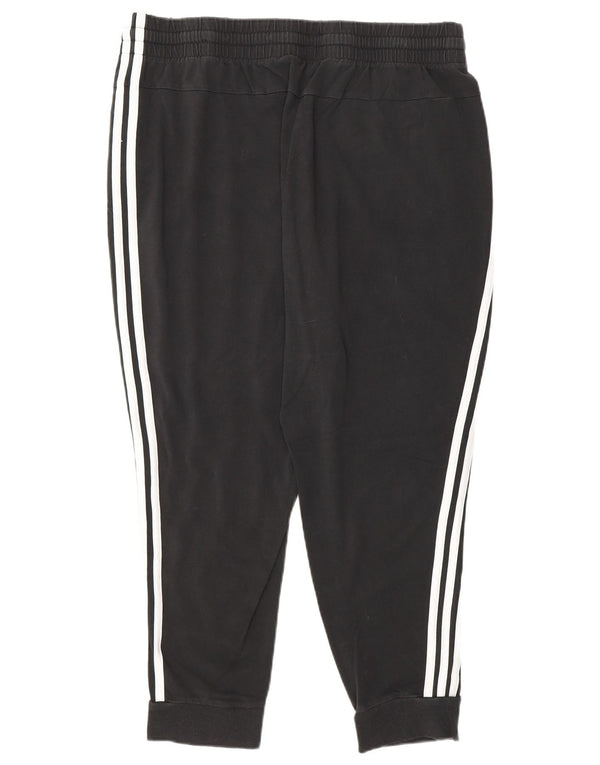 Damskie spodnie dresowe Adidas Joggers UK 16/18, duże, czarne, bawełniane