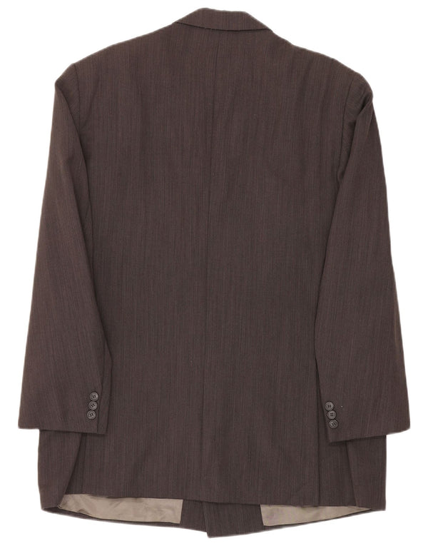 Męska marynarka dwurzędowa Trussardi IT 52 XL w szare prążki