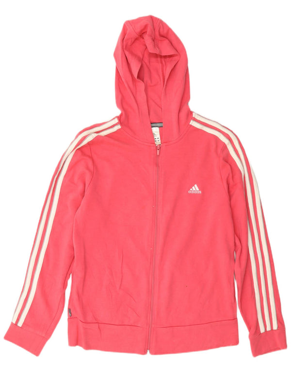 Damski sweter z kapturem i zamkiem Adidas UK 18 XL Różowa bawełna
